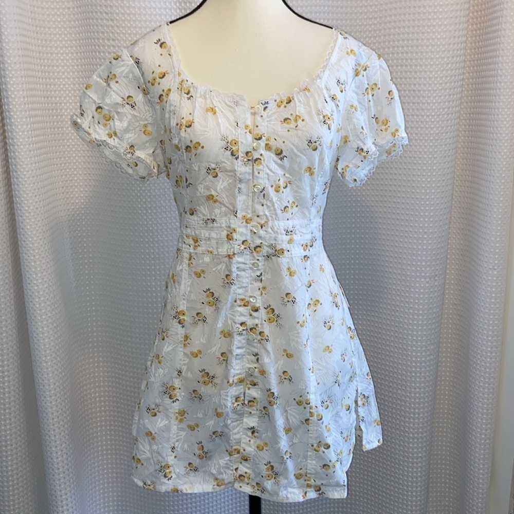 Marie Claire cotton floral Blouse size‎ Large